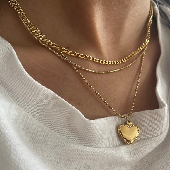 Jewelry - GP Heart Pendant Necklace